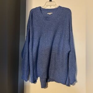 American Eagle Outfitters Blue Crew Neck Sweater